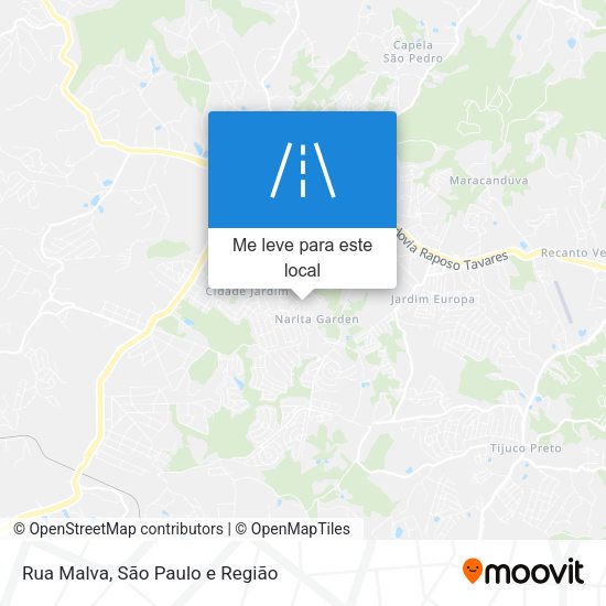 Rua Malva mapa