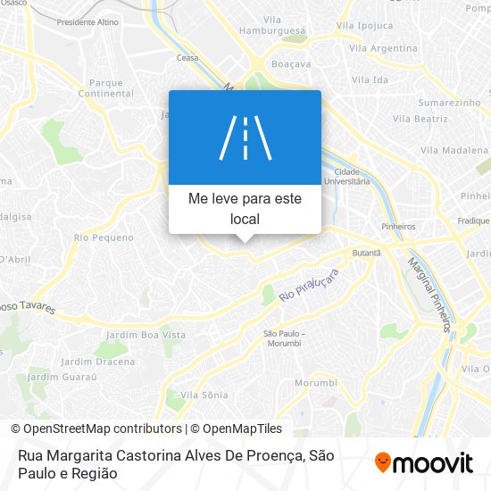 Rua Margarita Castorina Alves De Proença mapa