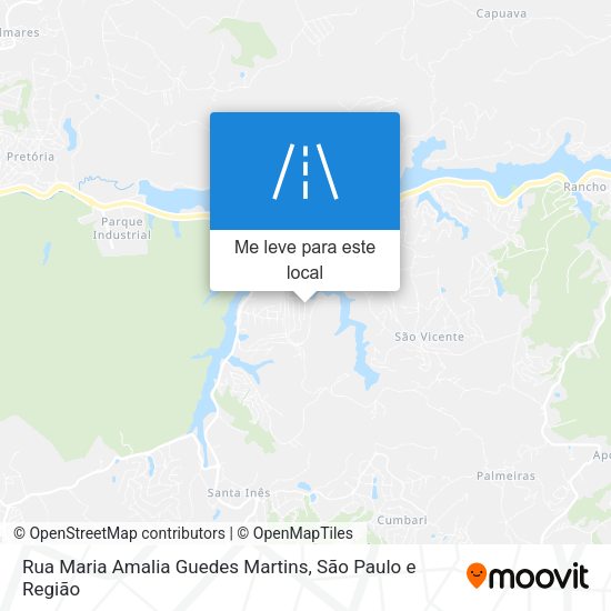 Rua Maria Amalia Guedes Martins mapa