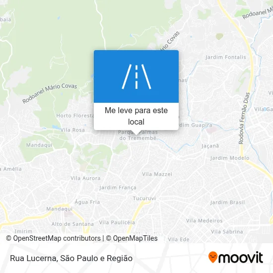Rua Lucerna mapa