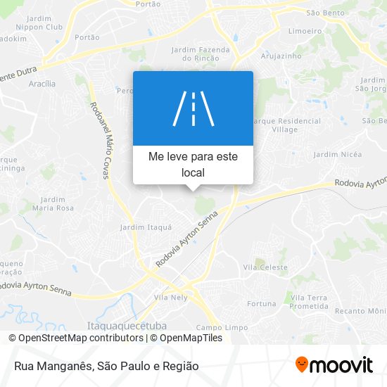 Rua Manganês mapa