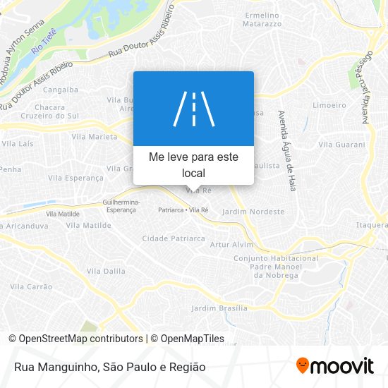 Rua Manguinho mapa