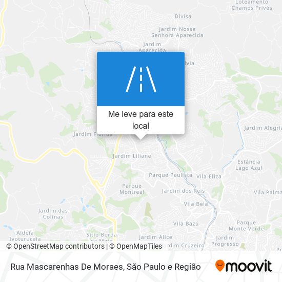 Rua Mascarenhas De Moraes mapa