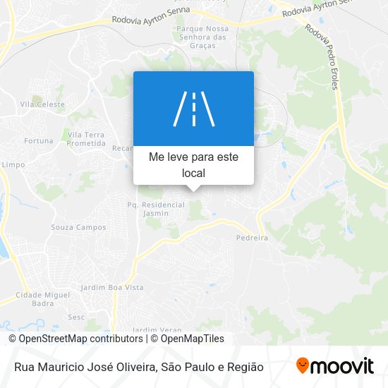 Rua Mauricio José Oliveira mapa