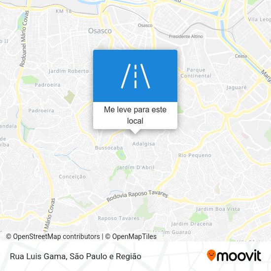 Rua Luis Gama mapa