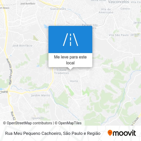 Rua Meu Pequeno Cachoeiro mapa