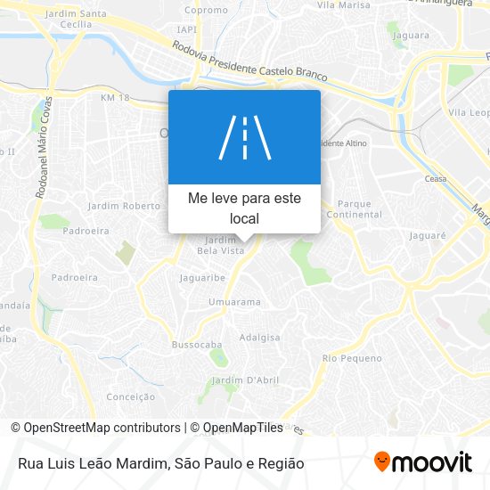 Rua Luis Leão Mardim mapa