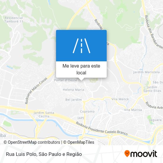 Rua Luis Polo mapa