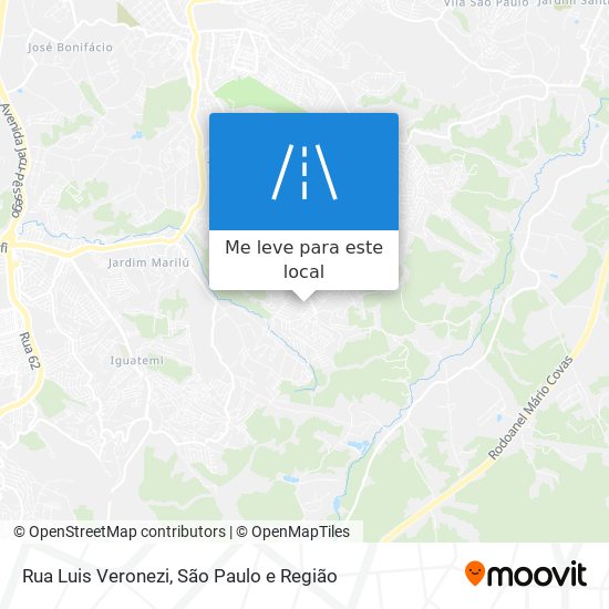 Rua Luis Veronezi mapa