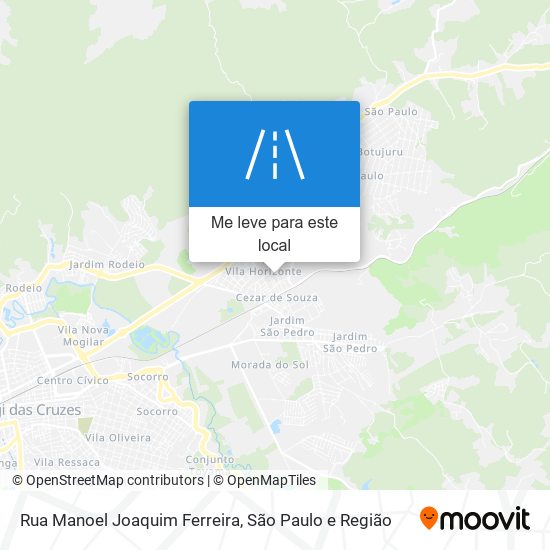Rua Manoel Joaquim Ferreira mapa