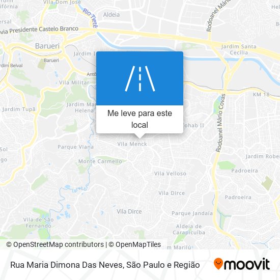 Rua Maria Dimona Das Neves mapa