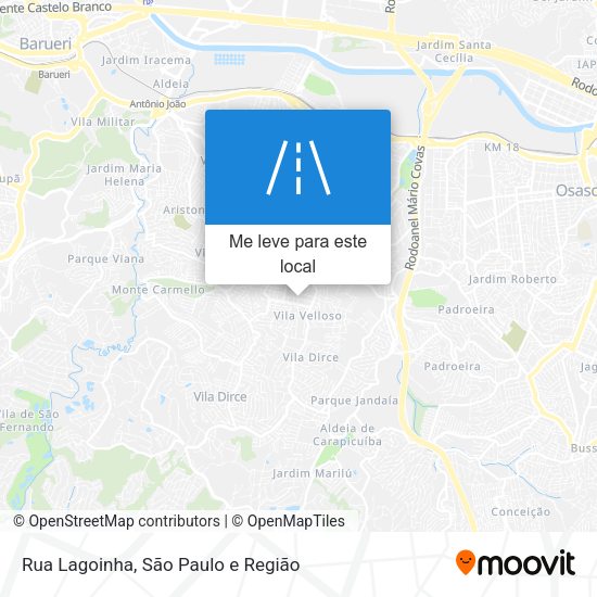Rua Lagoinha mapa