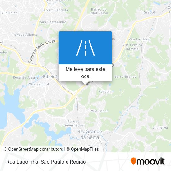 Rua Lagoinha mapa