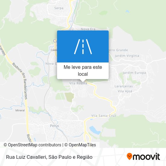 Rua Luiz Cavalleri mapa