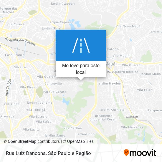 Rua Luiz Dancona mapa