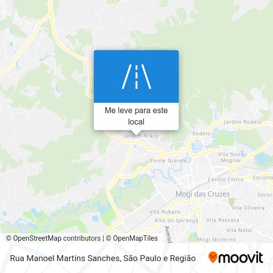 Rua Manoel Martins Sanches mapa