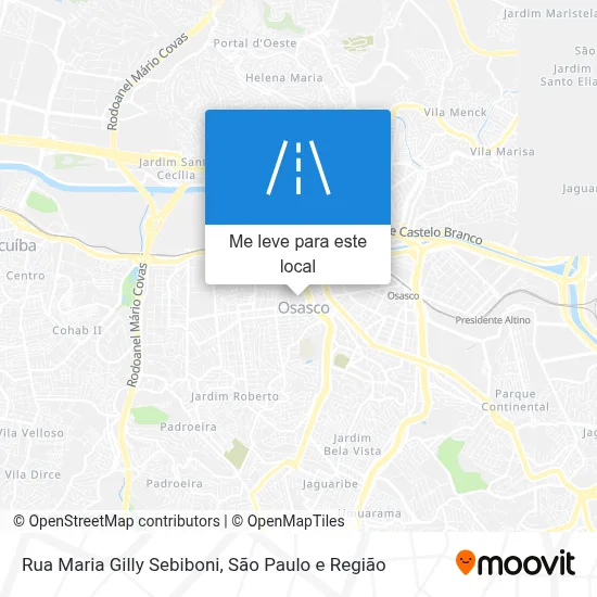 Rua Maria Gilly Sebiboni mapa