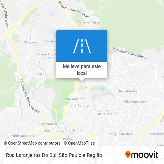 Rua Laranjeiras Do Sul mapa
