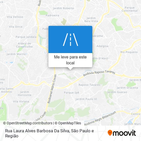 Rua Laura Alves Barbosa Da Silva mapa