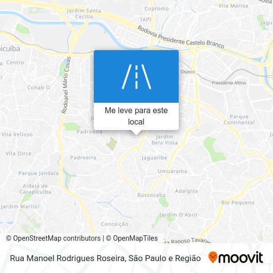 Rua Manoel Rodrigues Roseira mapa