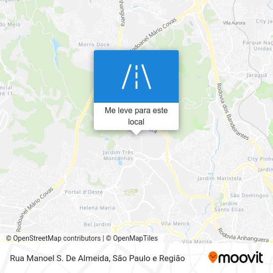 Rua Manoel S. De Almeida mapa