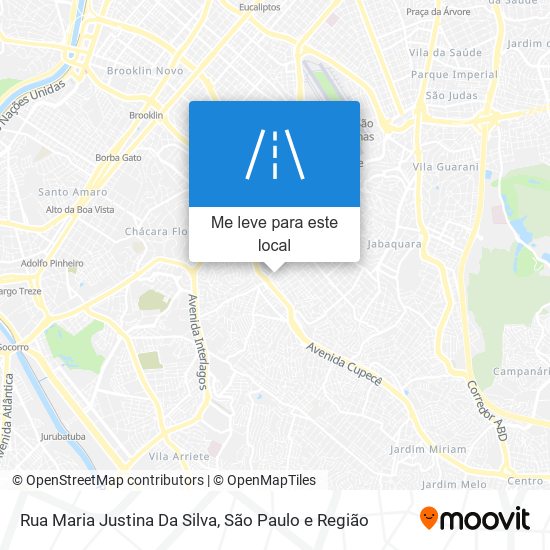 Rua Maria Justina Da Silva mapa