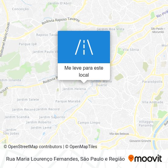 Rua Maria Lourenço Fernandes mapa