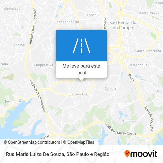 Rua Maria Luiza De Souza mapa