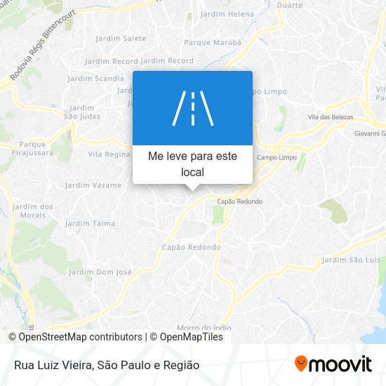 Rua Luiz Vieira mapa