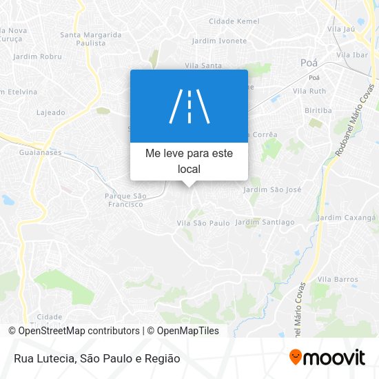 Rua Lutecia mapa