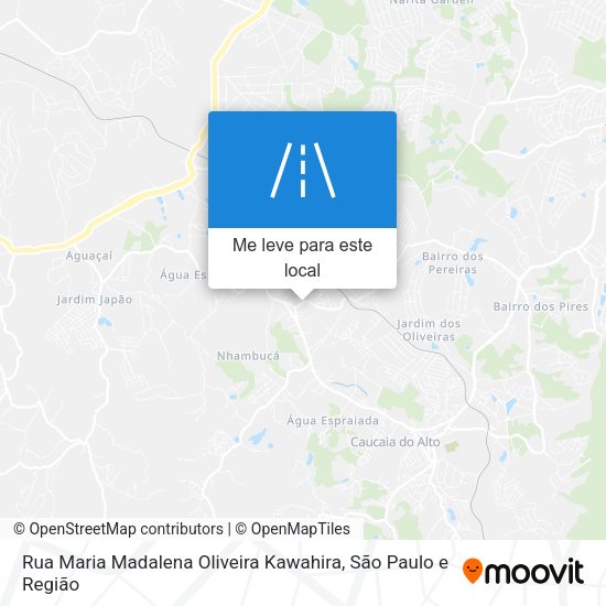 Rua Maria Madalena Oliveira Kawahira mapa