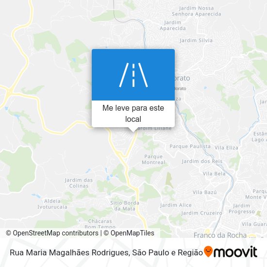 Rua Maria Magalhães Rodrigues mapa