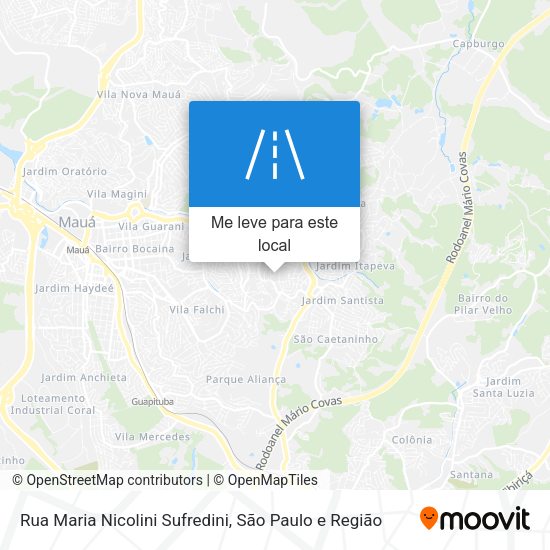 Rua Maria Nicolini Sufredini mapa