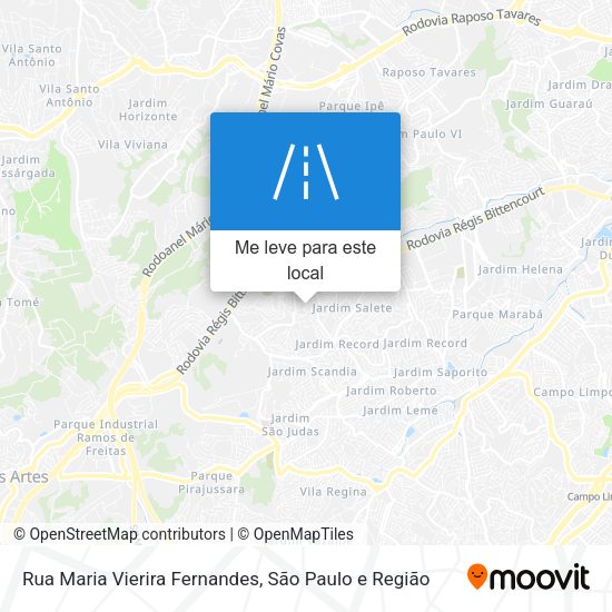 Rua Maria Vierira Fernandes mapa