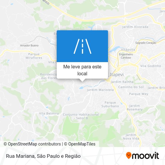 Rua Mariana mapa