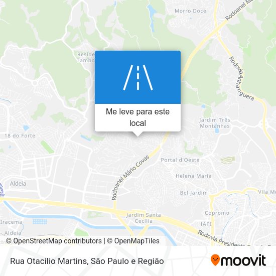 Rua Otacilio Martins mapa