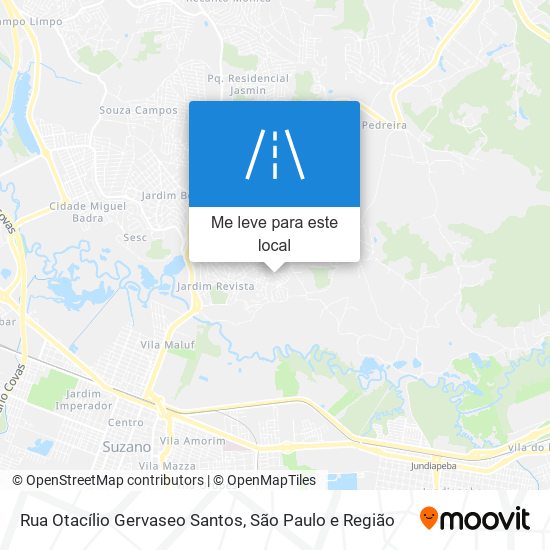 Rua Otacílio Gervaseo Santos mapa