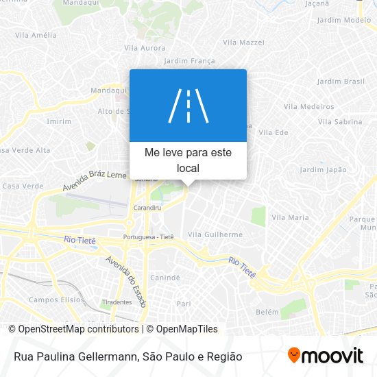 Rua Paulina Gellermann mapa