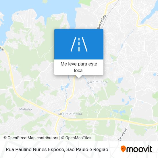 Rua Paulino Nunes Esposo mapa