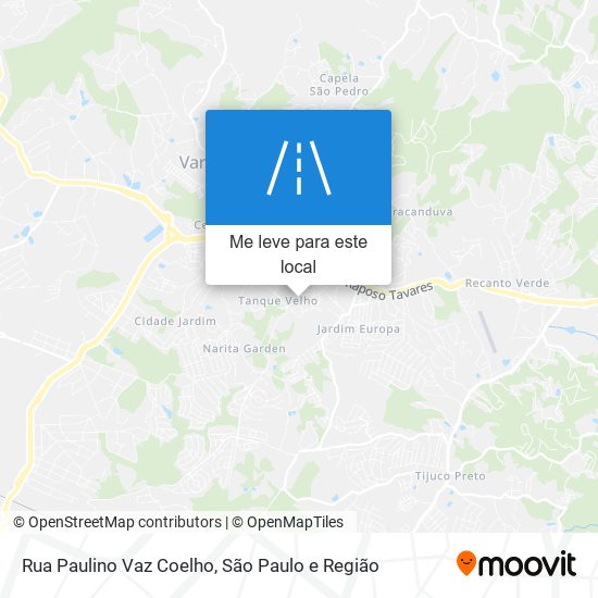 Rua Paulino Vaz Coelho mapa