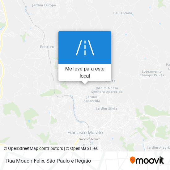 Rua Moacir Félix mapa