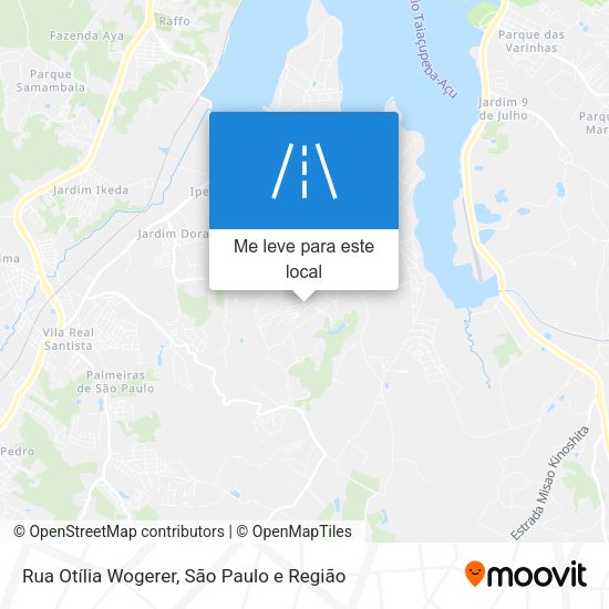 Rua Otília Wogerer mapa