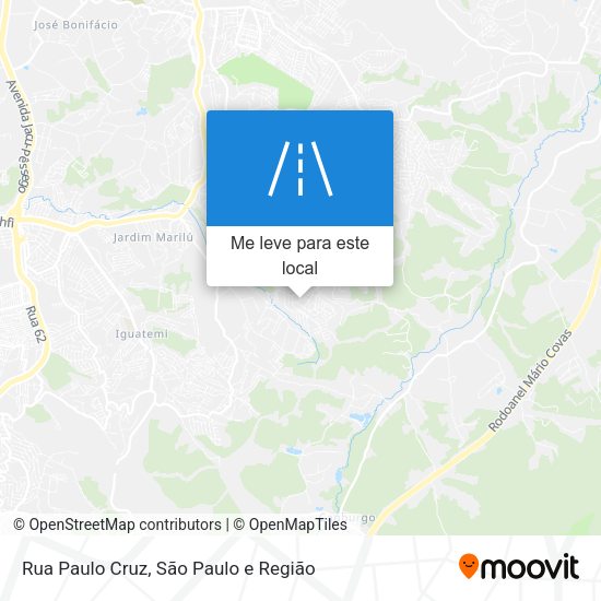 Rua Paulo Cruz mapa
