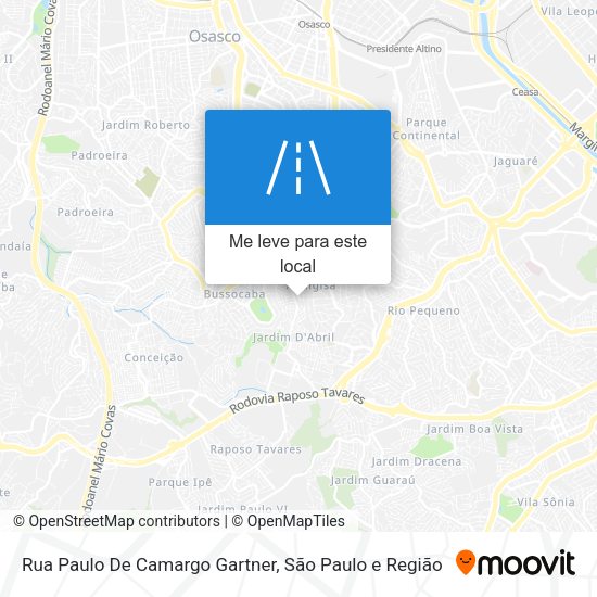 Rua Paulo De Camargo Gartner mapa