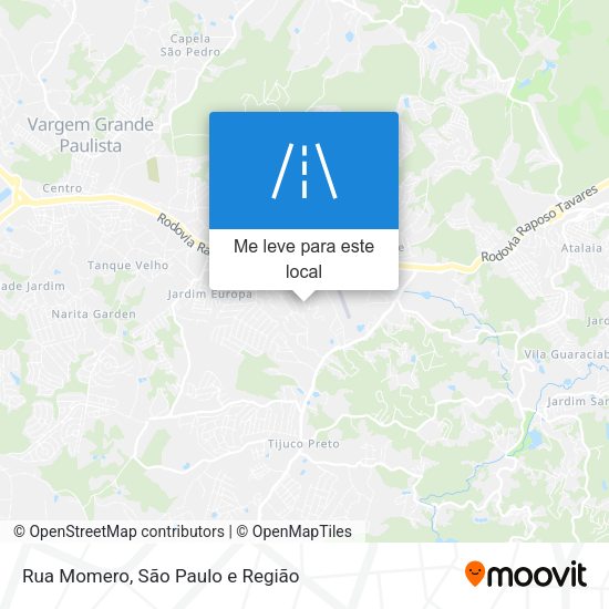 Rua Momero mapa