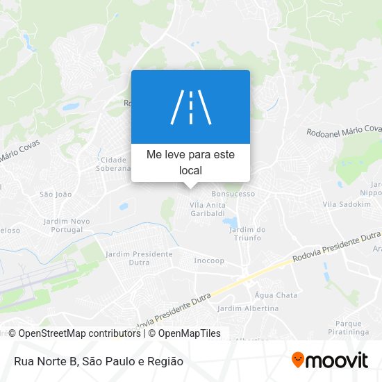 Rua Norte B mapa