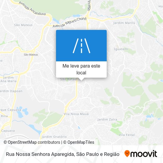 Rua Nossa Senhora Aparegida mapa