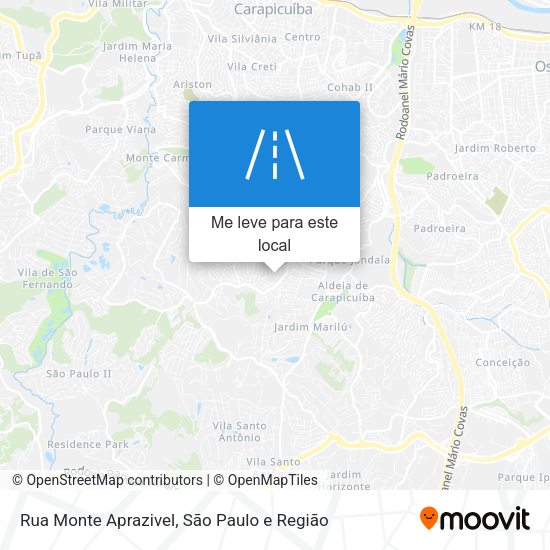 Rua Monte Aprazivel mapa