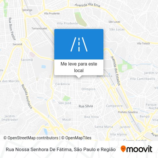 Rua Nossa Senhora De Fátima mapa