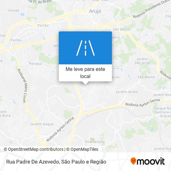 Rua Padre De Azevedo mapa